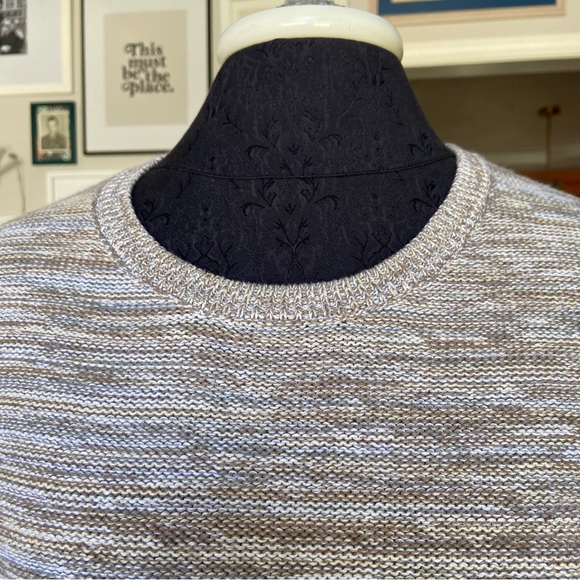 JEANNE PIERRE Pullover Long Sleeve Tunic Heather Gray Brown Sweater Women's S - Picture 3 of 7